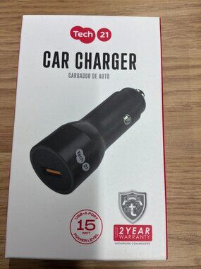 Tech21 Car Charger 15W USB-A Port Fast Charging New